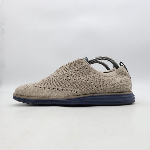 Cole Haan Originalgrand Oxford Men\'s 9 M Khaki Birch Wingtip Stitchlite C31069 main image 5